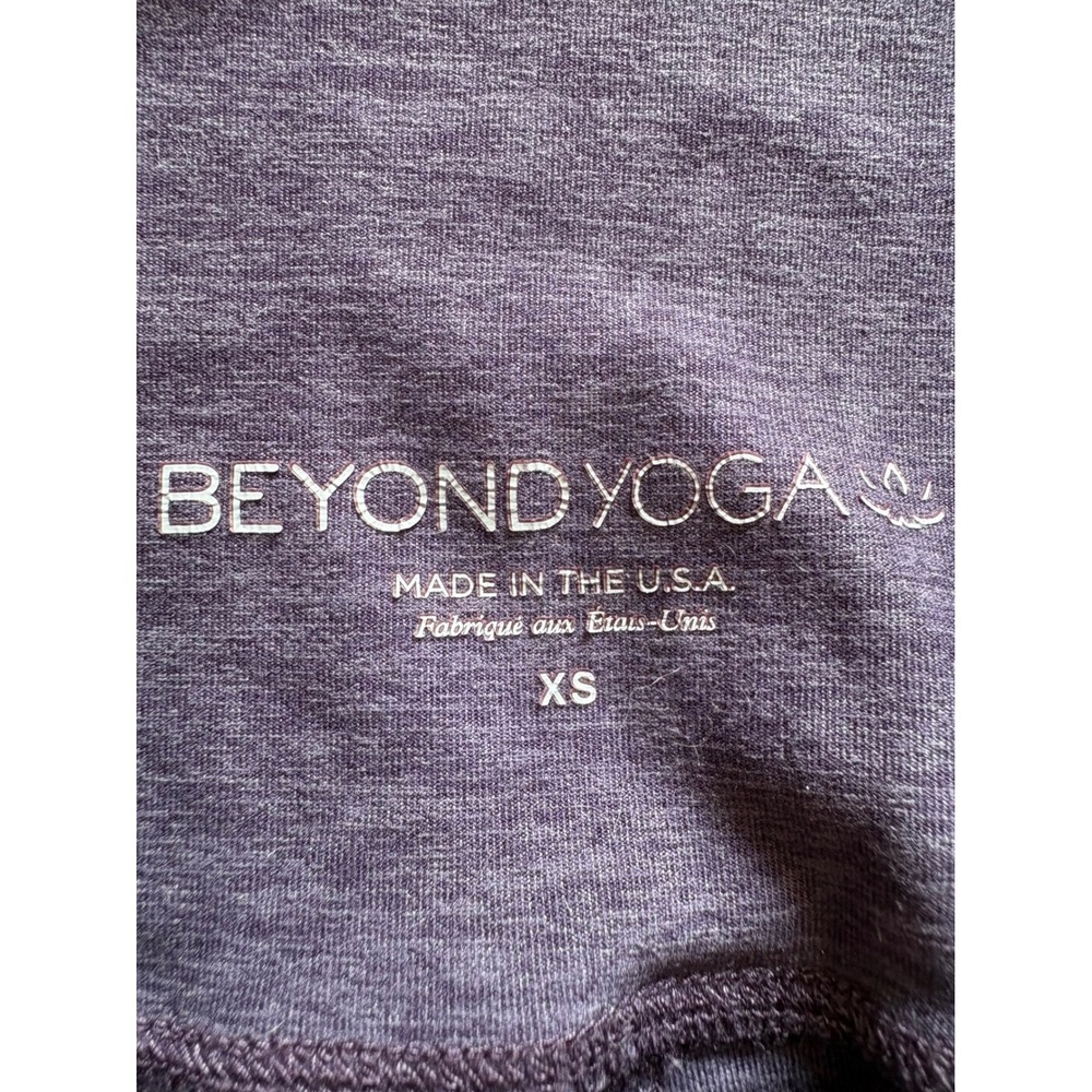 Beyond Yoga Womens Spacedye High Waisted Midi Leggings Purple Heather XS - Picture 2 of 4